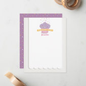 Cupcake Sprinkles Vielen Dank Hinweis Mitteilungskarte (Vorderseite/Rückseite Beispiel)