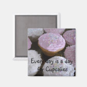 Cupcake-Spruch Magnet (Vorderseite/Rückseite)