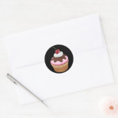 Cupcake - SRF Runder Aufkleber (Umschlag)