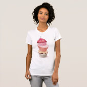 Cupcake Stack Womens T - Shirt (Vorne ganz)