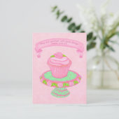 Cupcake Stand ~ Skripte 2 Postkarte (Stehend Vorderseite)