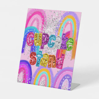 Cupcake-Ständer Sockelschild