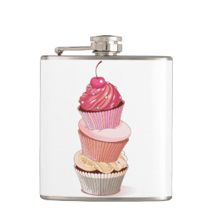 Cupcake-Stapel-Flasche Flachmann