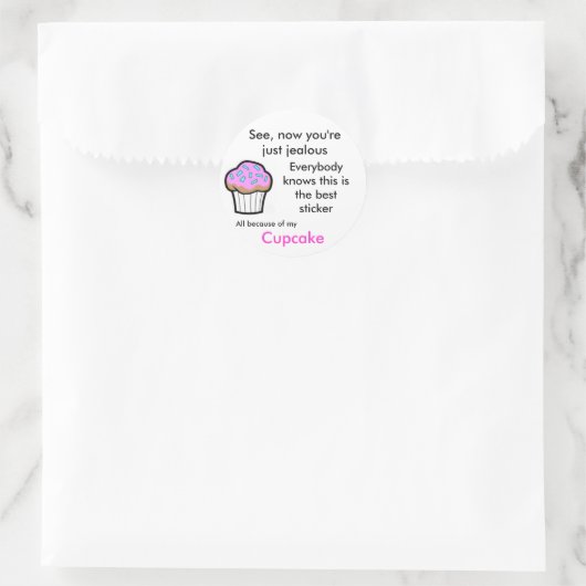 Cupcake Sticker (Tasche)
