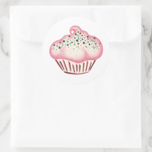 Cupcake Sticker (Tasche)
