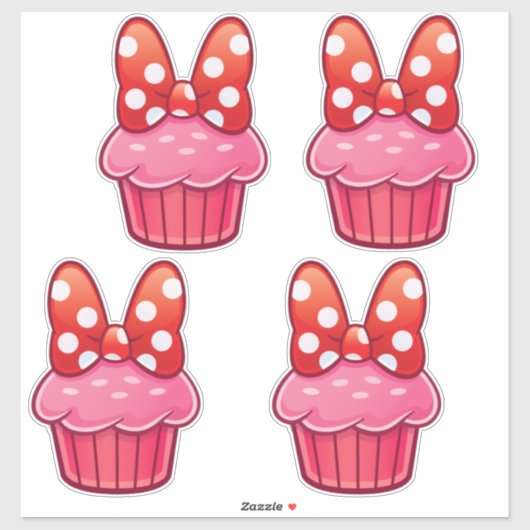 Cupcake Sticker (Blatt)