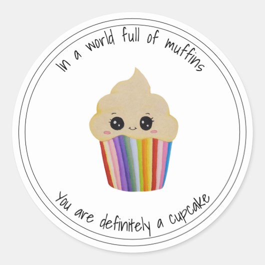 Cupcake Sticker (Vorderseite)