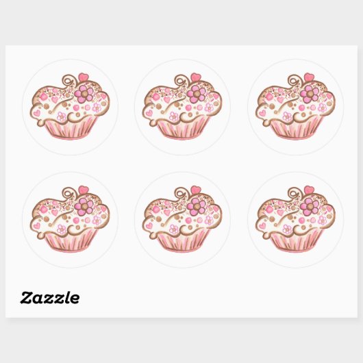 Cupcake Sticker (Blatt)
