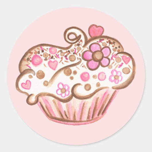 Cupcake Sticker (Vorderseite)