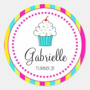 Cupcake Stickers für DYI-Kuchentoppers