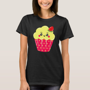 Cupcake Strawberry Fairy Cake Konditorei Köche Bak T-Shirt