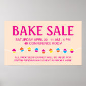 CUPCAKE String bake Sale Flyer Poster (Vorne)