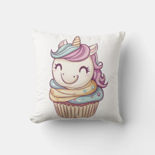 Cupcake Süßes Einhorn (1) Kissen