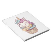 Cupcake Süßes Einhorn (1) Notizblock (angewinkelt)