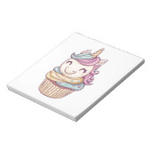 Cupcake Süßes Einhorn (1) Notizblock (Rotiert)