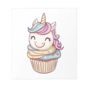 Cupcake Süßes Einhorn (1) Notizblock