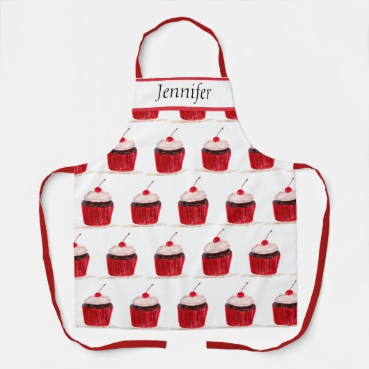 Cupcake Süßigkeiten Backwaren Küche Niedlich Schürze (Vorderseite)