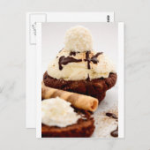 Cupcake Süßigkeiten Dessert Party Dusche Schokolad Postkarte (Vorne/Hinten)