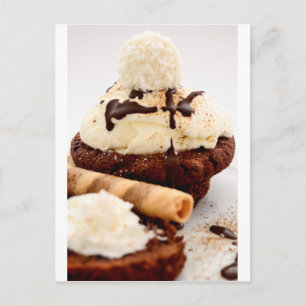 Cupcake Süßigkeiten Dessert Party Dusche Schokolad Postkarte