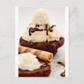 Cupcake Süßigkeiten Dessert Party Dusche Schokolad Postkarte (Vorderseite)