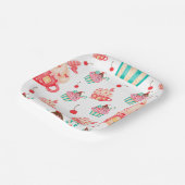 Cupcake Süßigkeiten feiern Party Pappteller (Gewinkelt)