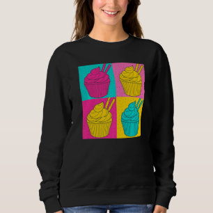 Cupcake Süßigkeiten Feinschmecker Desserts Snacks Sweatshirt