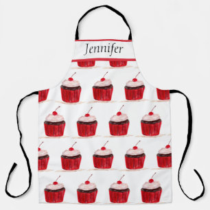 Cupcake Süßigkeiten Handgezogene Backwaren Niedlic Schürze