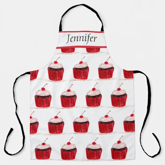 Cupcake Süßigkeiten Handgezogene Backwaren Niedlic Schürze (Vorderseite)