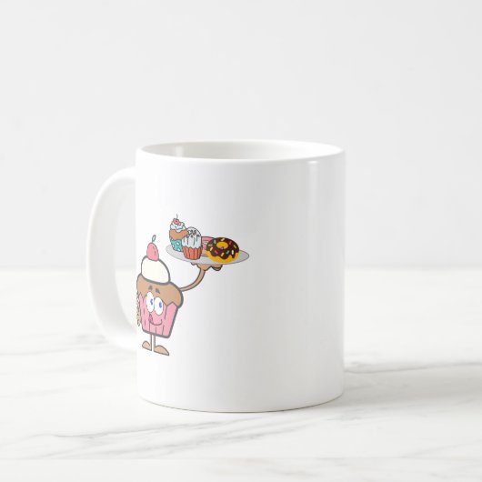 Cupcake Süßigkeiten Ihr Tag Kaffeetasse (Vorderseite Links)