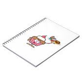 Cupcake Süßigkeiten Ihr Tag Notizblock (Linke Seite)