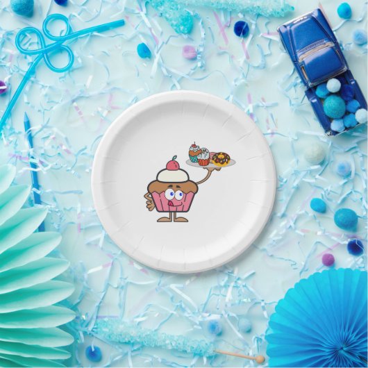 Cupcake Süßigkeiten Ihr Tag Pappteller (Party)