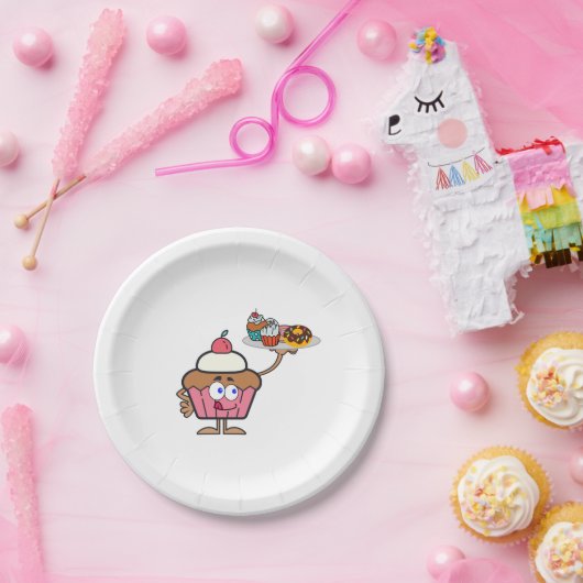 Cupcake Süßigkeiten Ihr Tag Pappteller (Party)