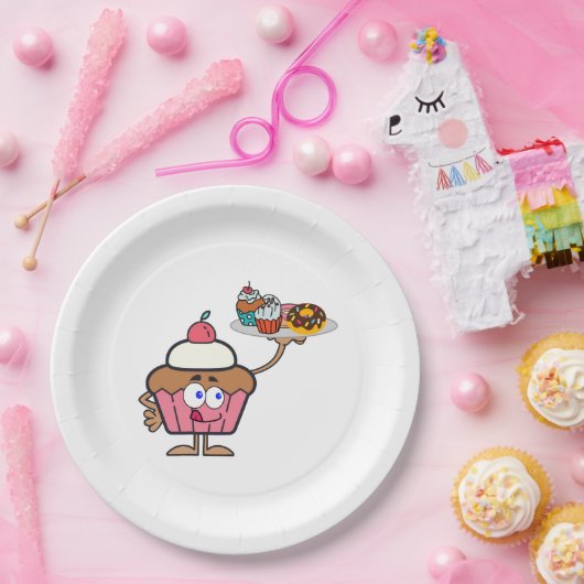 Cupcake Süßigkeiten Ihr Tag Pappteller (Party)