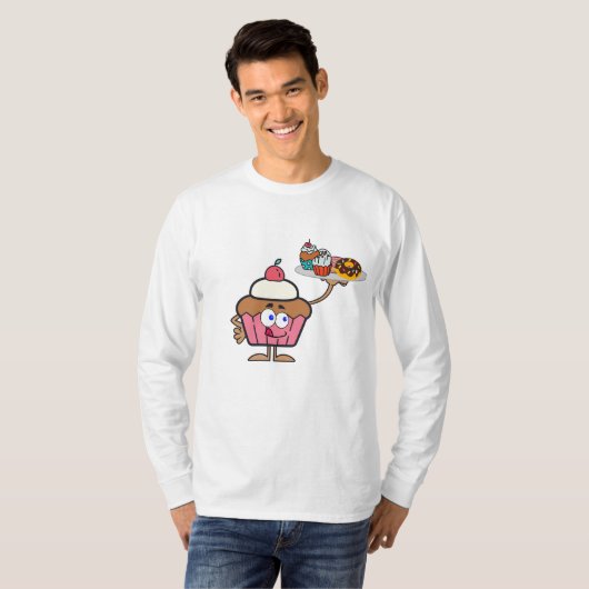 Cupcake Süßigkeiten Ihr Tag T-Shirt (Vorne ganz)
