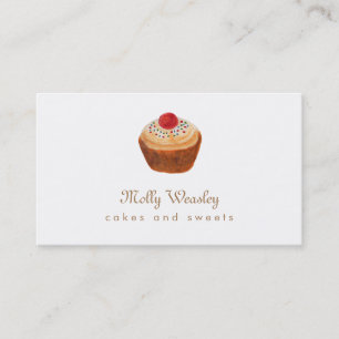 Cupcake Süßigkeiten und Bäckerei Visitenkarte