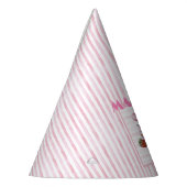 Cupcake Sweet Birday Party Mädchen Watercolor ONE Partyhütchen (Links)