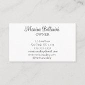 Cupcake Sweet Cakes Bakes hausgemachte Bäckerei Visitenkarte (Rückseite)