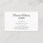 Cupcake Sweet Cakes Bakes hausgemachte Bäckerei Visitenkarte (Rückseite)