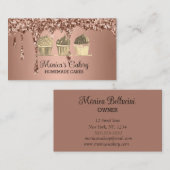 Cupcake Sweet Cakes Bakes hausgemachte Bäckerei Visitenkarte (Vorne/Hinten)