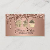 Cupcake Sweet Cakes Bakes hausgemachte Bäckerei Visitenkarte (Vorderseite)