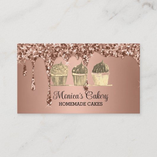 Cupcake Sweet Cakes Bakes hausgemachte Bäckerei Visitenkarte (Vorderseite)