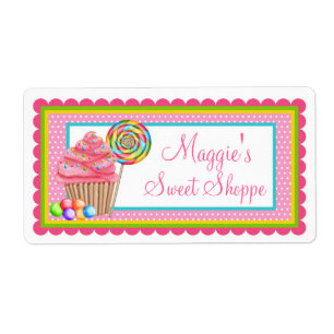 Cupcake Sweet Shoppe Labels