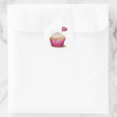 Cupcake - Sweetest Day Runder Aufkleber (Tasche)