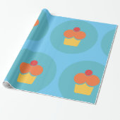 Cupcake-Symbol Geschenkpapier (Ungerollt)