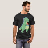 Cupcake T-Rex Dinosaur Baker Pastry Chef Dino Love T-Shirt (Vorne ganz)