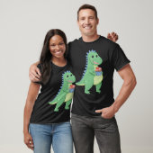 Cupcake T-Rex Dinosaur Baker Pastry Chef Dino Love T-Shirt (Unisex)