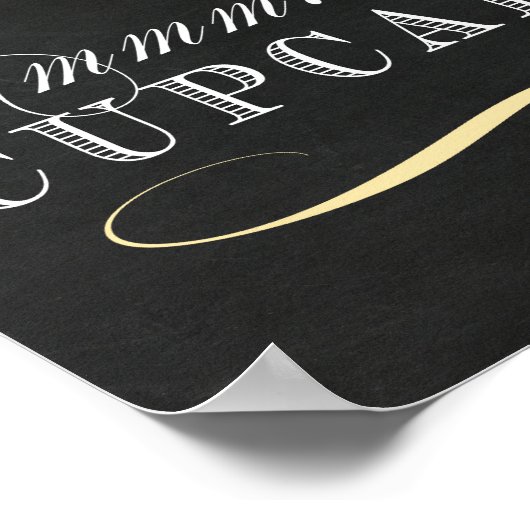 Cupcake Table Sign - Cupcake Bar Sign Poster (Ecke)