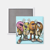 CupCake Tance Magnet (Vorderseite/Rückseite)