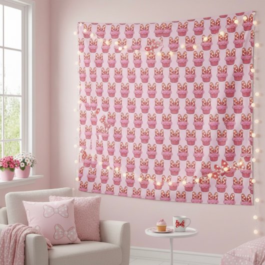 Cupcake-Tapisserie Wandteppich
