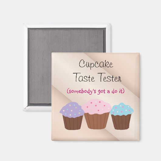 Cupcake Taste Tester Magnet (Vorderseite/Rückseite)